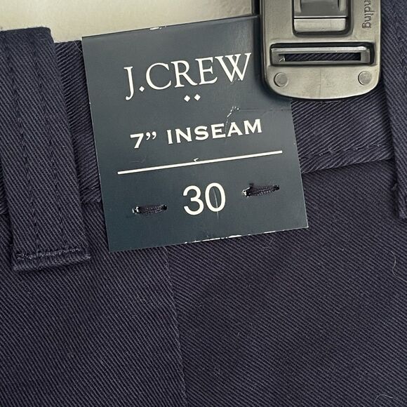NEW J Crew Shorts Men's Size 30 Blue 7 Inch Inseam Flat Front Chino MSRP $69.50 - Picture 8 of 13